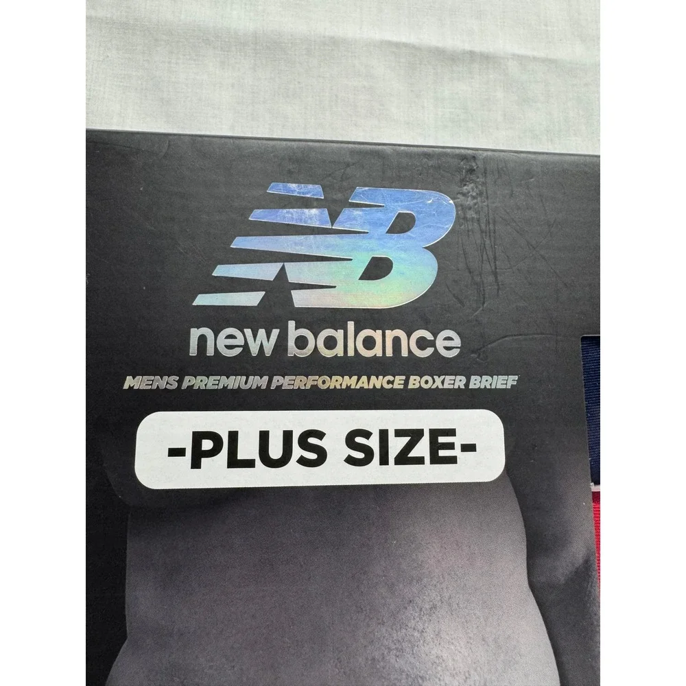 New Balance Mens 3 Pack Premium Performance Boxer Briefs 4XL‎ Plus
